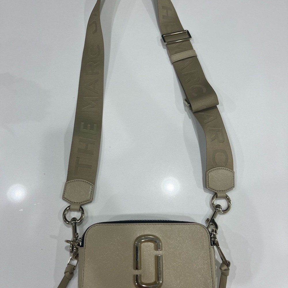 Marc Jacobs Tan Crossbody Bag with Adjustable Strap